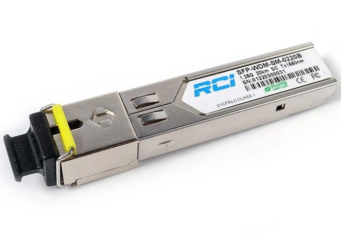 Модуль оптичний RCI SFP-WDM-SM-0220AD 1G, 20km, SC, Tx 1310nm - Фото 2 Модуль оптичний RCI SFP-WDM-SM-0220AD 1G, 20km, SC, Tx 1310nm - изображение 2