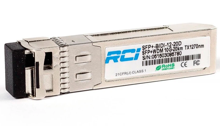 Модуль оптичний RCI SFP+-BIDI-13-60D (10G, 60km, LC, Tx 1330nm) - изображение 5