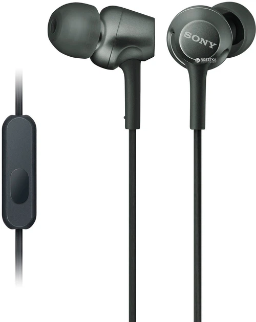 Навушники Sony MDR-EX255AP Black (MDREX255APB.E) - Фото 1 Навушники Sony MDR-EX255AP Black (MDREX255APB.E) - зображення 1