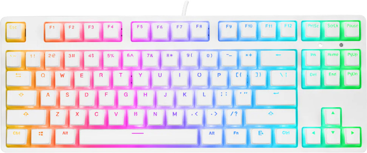 Klawiatura przewodowa Rampage KB-R136 GHOST White (8680096115011) - obraz 1