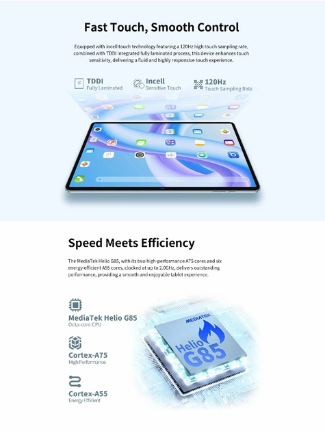 Планшет Teclast M50 Plus Tablet 10.1" Screen 6GB 128GB Android 14 Dual-SIM - изображение 6
