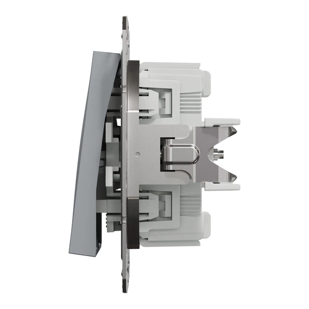 Переключатель двухклавишный Schneider Electric Asfora сталь EPH0600162 - Фото 5 Переключатель двухклавишный Schneider Electric Asfora сталь EPH0600162 - изображение 5
