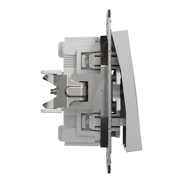 Переключатель двухклавишный Schneider Electric Asfora алюминий EPH0600161 - изображение 3