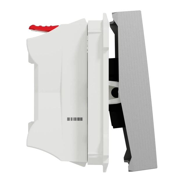 Выключатель одноклавишный Schneider Electric Unica New 2 модуля алюминий NU320130 - изображение 4