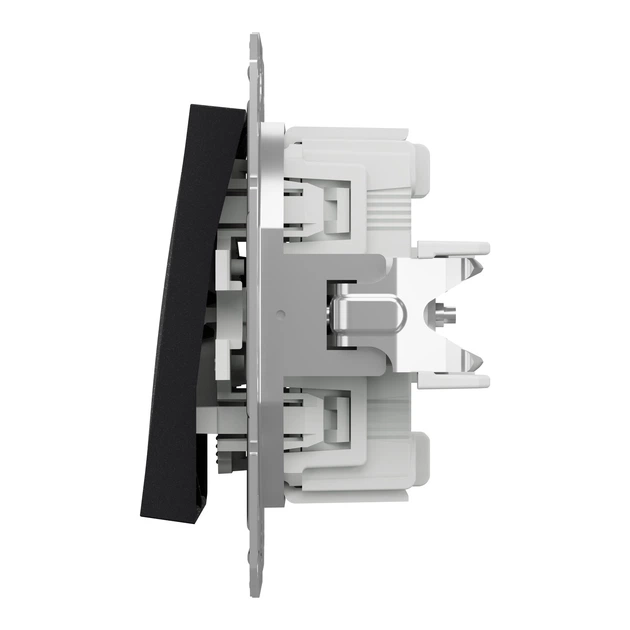 Переключатель двухклавишный Schneider Electric Asfora антрацит EPH0600171 - изображение 4