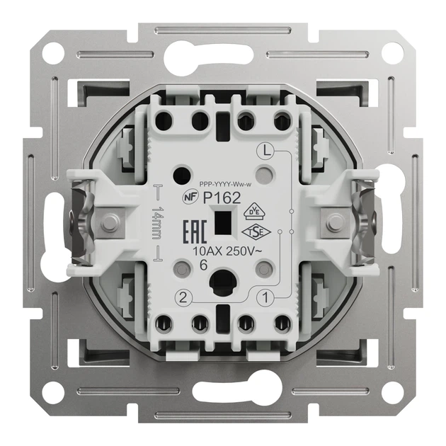 Переключатель одноклавишный Schneider Electric Asfora алюминий EPH0400161 - Фото 6 Переключатель одноклавишный Schneider Electric Asfora алюминий EPH0400161 - изображение 6
