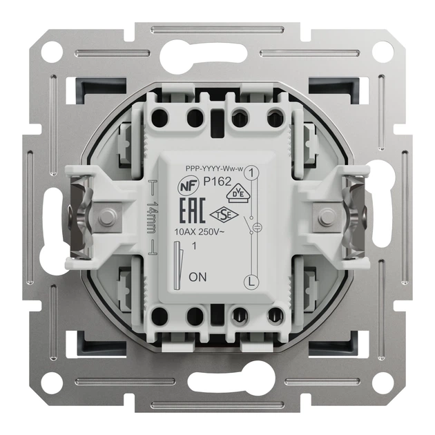 Вимикач одноклавішний Schneider Electric Asfora з підсвіткою сталь EPH1400162 - зображення 8