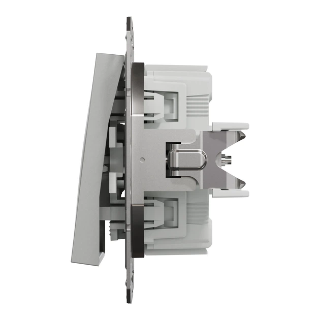 Кнопковий вимикач Schneider Electric Asfora алюміній EPH0700161 - зображення 4
