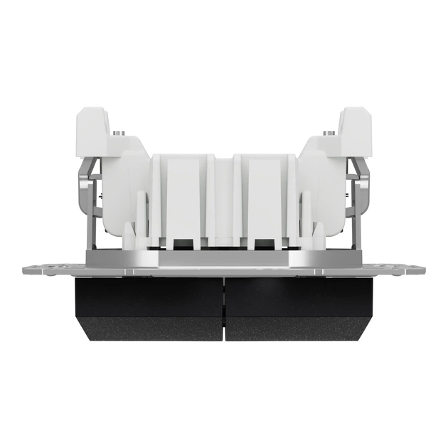 Кнопочный выключатель двухклавишный Schneider Electric Asfora антрацит EPH1100171 - изображение 2