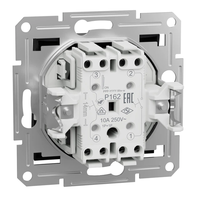 Кнопочный выключатель двухклавишный Schneider Electric Asfora антрацит EPH1100171 - изображение 7