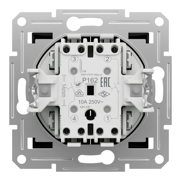 Кнопочный выключатель двухклавишный Schneider Electric Asfora антрацит EPH1100171 - изображение 8