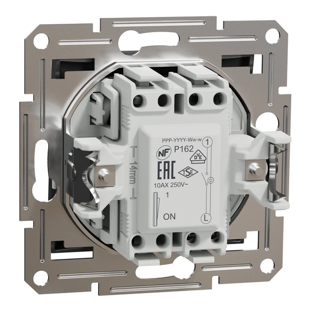Выключатель одноклавишный Schneider Electric Asfora с подсветкой антрацит EPH1400171 - изображение 7