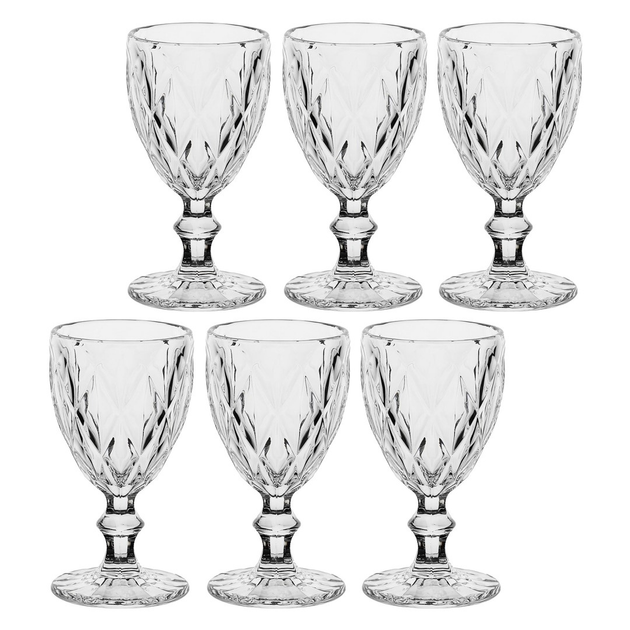 Набір келихів Rose&Tulipani Diamond 250 мл 6 шт (8021918036570) - зображення 1