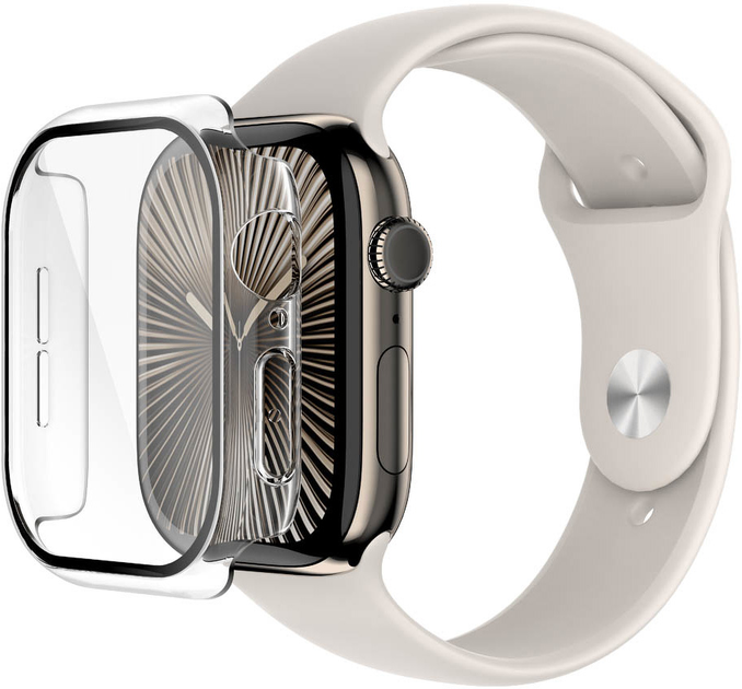 Etui Belkin ScreenForce TemperedCurve 2-in-1 do Apple Watch 46 mm Transparent (OWA003HQCL) - obraz 1