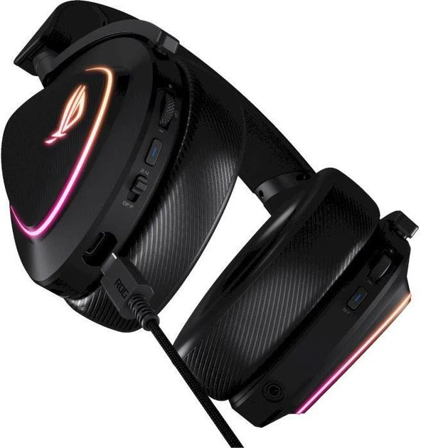Наушники с микрофоном ASUS ROG Delta II Black (90YH03W0-BHUA00) - Фото 3 Наушники с микрофоном ASUS ROG Delta II Black (90YH03W0-BHUA00) - изображение 3