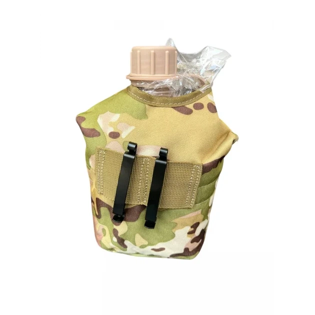 Фляга армійська 1L з чохлом у камуфляжному забарвленні MILITARY STYLE - зображення 3