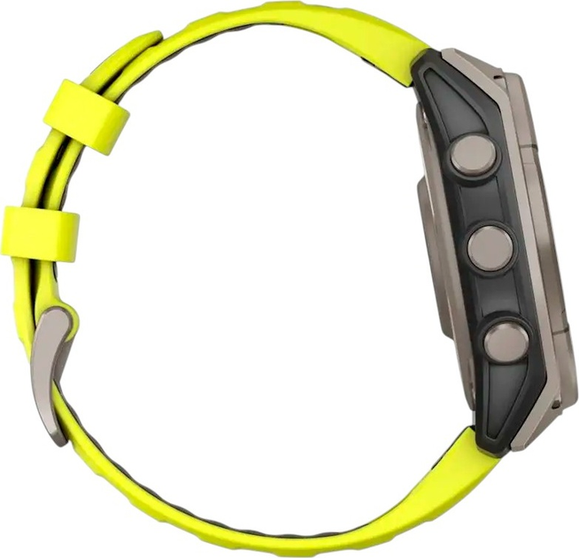 Smartwatch Garmin fenix 8 47mm Solar Sapphire Titanium with Amp Yellow and Graphite Silicone Band (010-02906-21) - obraz 11