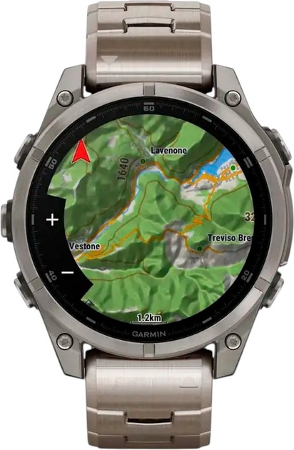 Smartwatch Garmin fenix 8 47mm AMOLED Sapphire Titanium with Vented Titanium Bracelet (010-02904-40) - obraz 3
