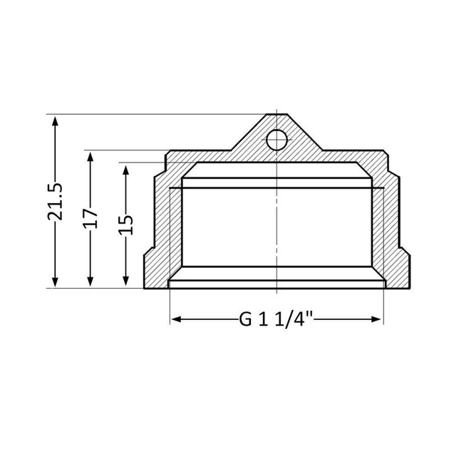 Заглушка для труб Thermo Alliance Standart 1 1/4'' Внутренняя Резьба Латунь - Фото 2 Заглушка для труб Thermo Alliance Standart 1 1/4'' Внутренняя Резьба Латунь - изображение 2