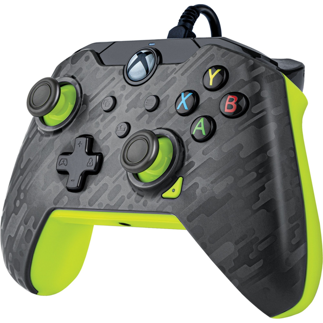 Kontroler przewodowy PDP Electric do Xbox Series/Xbox One/PC Carbon-Green (049-012-CMGY) (955555911926986) - Outlet - obraz 2