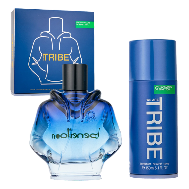 Zestaw meski United Colors of Benetton We Are Tribe Woda toaletowa 90 ml + Dezodorant 150 ml (8433982026010) (955555910459666) - Outlet - obraz 1