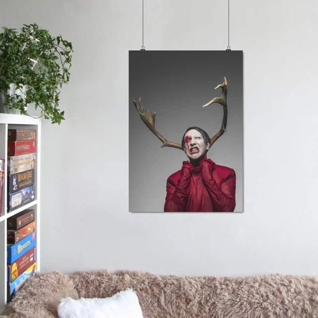 Постер Мэрилин Мэнсон с рогами, Marilyn Manson, A3 42×30 см (id3910) - Фото 6 Постер Мэрилин Мэнсон с рогами, Marilyn Manson, A3 42×30 см (id3910) - изображение 6