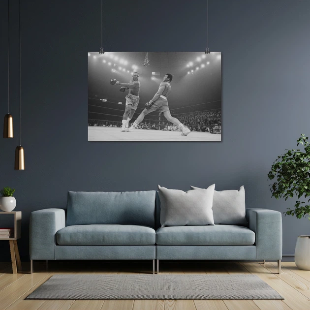 Постер Мохаммед Али на ринге, Кассиус Клей, Muhammad Ali, A3 28×42 см (id1904) - изображение 4