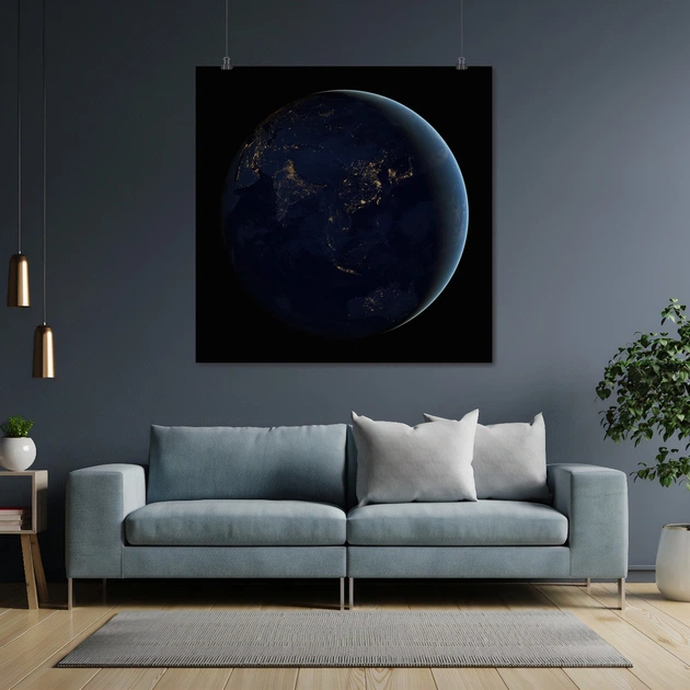 Постер Ночная сторона Земли из космоса, Earth from space, night side, A3 30×30 см (id3055) - Фото 4 Постер Ночная сторона Земли из космоса, Earth from space, night side, A3 30×30 см (id3055) - изображение 4