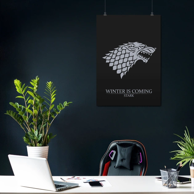 Постер Игра Престолов, Зима близко, лого Старков, GoT, Winter is coming, A3 42×30 см (id0722) - Фото 3 Постер Игра Престолов, Зима близко, лого Старков, GoT, Winter is coming, A3 42×30 см (id0722) - изображение 3