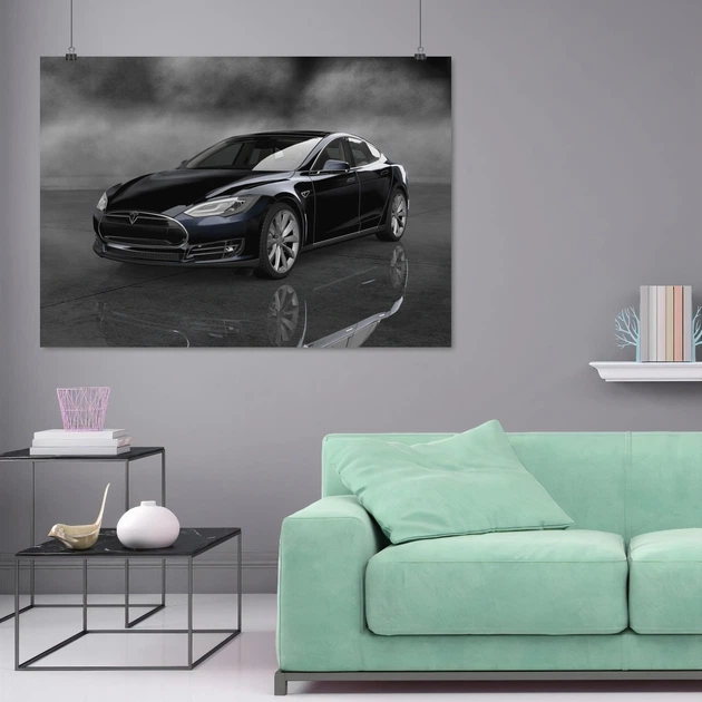 Постер Тесла, Tesla, Model S, A3 30×42 см (id4157) - изображение 7