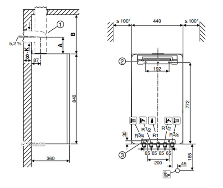 Котёл газовый BOSCH GC7000iW 35 P 23 (7736901394) - изображение 5