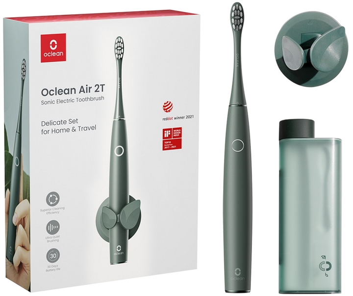 Szczoteczka elektryczna Oclean Air 2T Electric Toothbrush Green - obraz 1