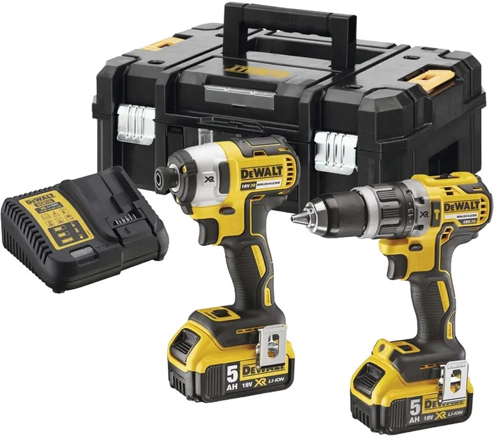 Набір з двох інструментів безщіткових DeWalt DCK266P2T (5035048668733) - зображення 1