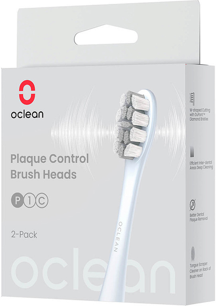 Końcówki do szczoteczki elektrycznej Oclean P1C9 2 szt Silver - obraz 4