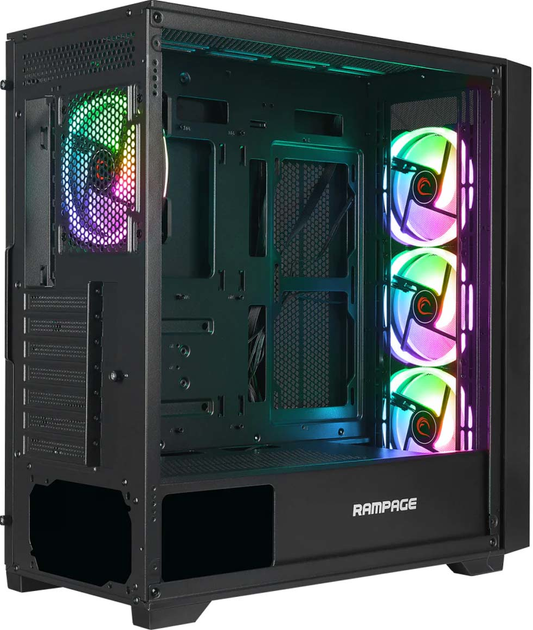 Obudowa Rampage Prime Mesh Black (8680096123399) - obraz 4