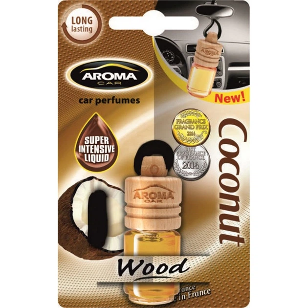 Ароматизатор Aroma Car Wood Coconut Кокос - Фото 1 Ароматизатор Aroma Car Wood Coconut Кокос - изображение 1