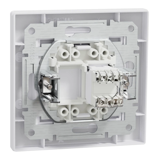 Компьютерная розетка Schneider Electric Asfora RJ45 кат. 5Е UTP белая EPH4300121 - Фото 5 Компьютерная розетка Schneider Electric Asfora RJ45 кат. 5Е UTP белая EPH4300121 - изображение 5