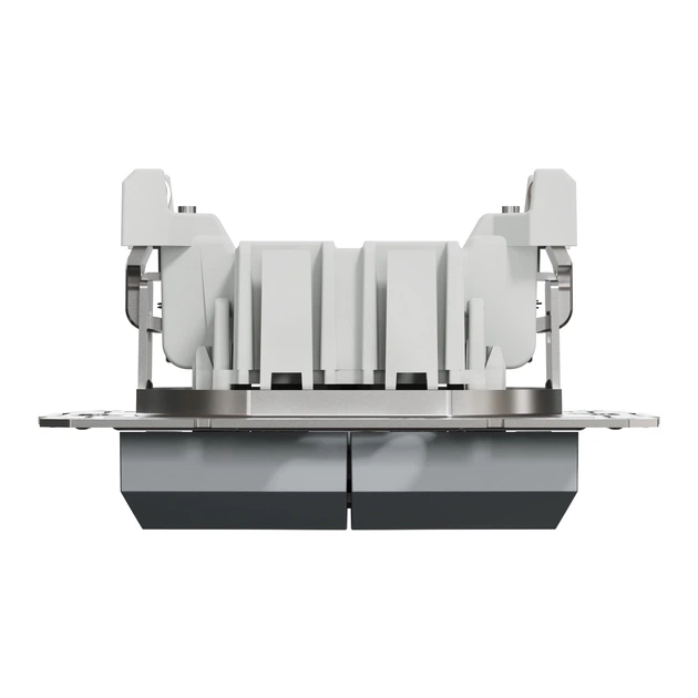 Выключатель двухклавишный Schneider Electric Asfora сталь EPH0300162 - Фото 2 Выключатель двухклавишный Schneider Electric Asfora сталь EPH0300162 - изображение 2