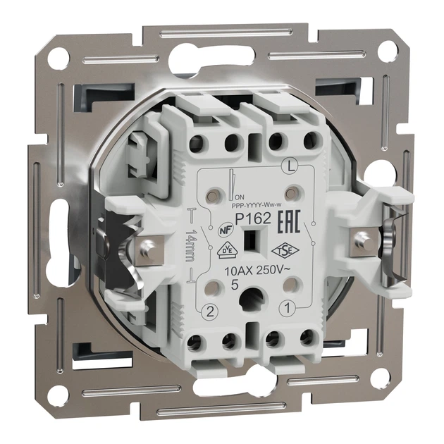 Выключатель двухклавишный Schneider Electric Asfora сталь EPH0300162 - Фото 7 Выключатель двухклавишный Schneider Electric Asfora сталь EPH0300162 - изображение 7