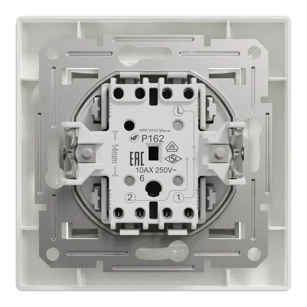 Перемикач одноклавішний Schneider Electric Asfora білий EPH0400121 - зображення 8