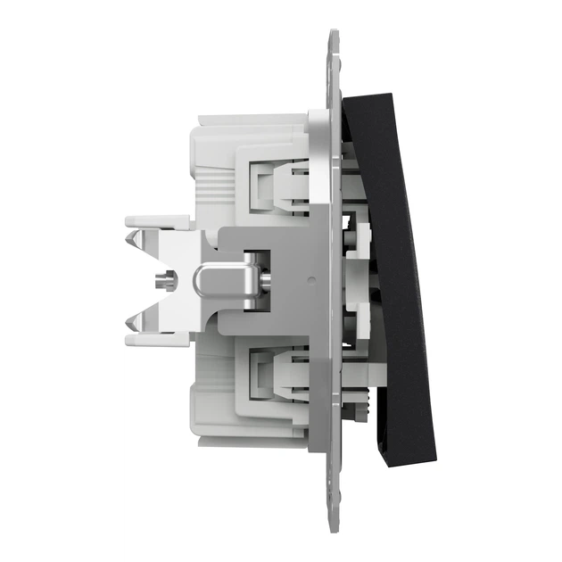 Выключатель двухклавишный Schneider Electric Asfora антрацит EPH0300171 - изображение 3