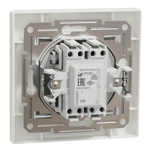 Вимикач одноклавішний Schneider Electric Asfora з підсвіткою білий EPH1400121 - зображення 8