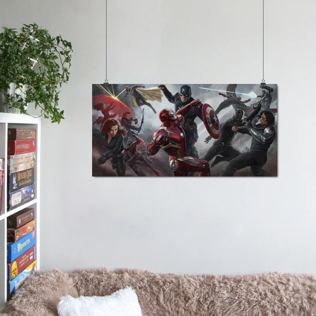 Постер Первый мститель: Противостояние, Captain America (2016), A2 30×60 см (id0106) - изображение 6