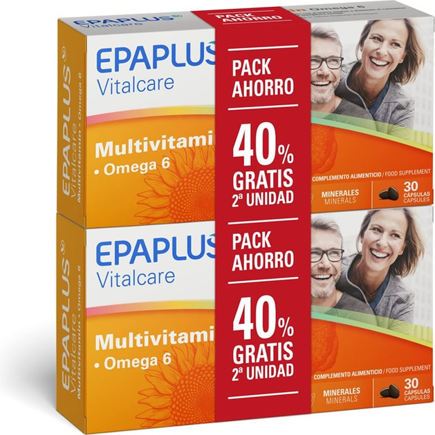 Харчова добавка Epaplus Vital Multivitamins 2 x 30 капсул (8430442009101) - зображення 1