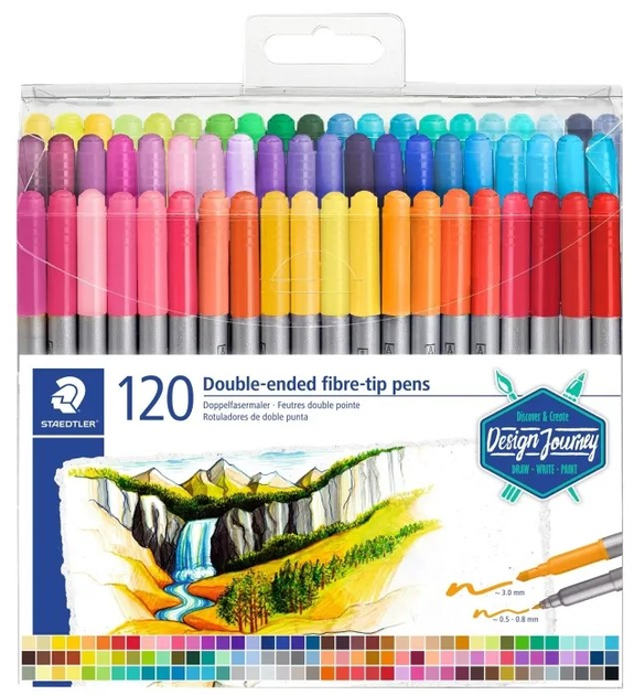 Zestaw flamastrów Staedtler Multicolour 120 szt (4007817188583) - obraz 1