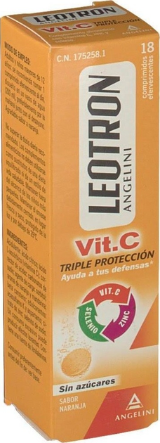 Suplement diety Leotron Vitamin C 18 tabletek musujących (8470001752581) - obraz 1