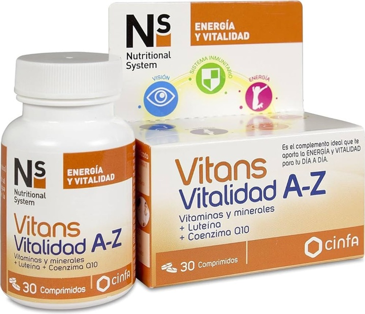 Suplement diety NS Cynfa Nutritional System Vitans Vitalidad A-Z 100 tabletek (8470001861672) - obraz 2