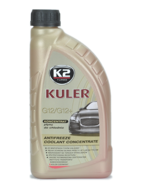 Жидкость охлаждающая концентрат K2 Kuler Long Life G12 красная 1л (T211C) - Фото 2 Жидкость охлаждающая концентрат K2 Kuler Long Life G12 красная 1л (T211C) - изображение 2