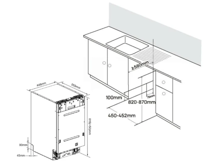 Посудомийна машина EDLER EBD-4525P - изображение 5