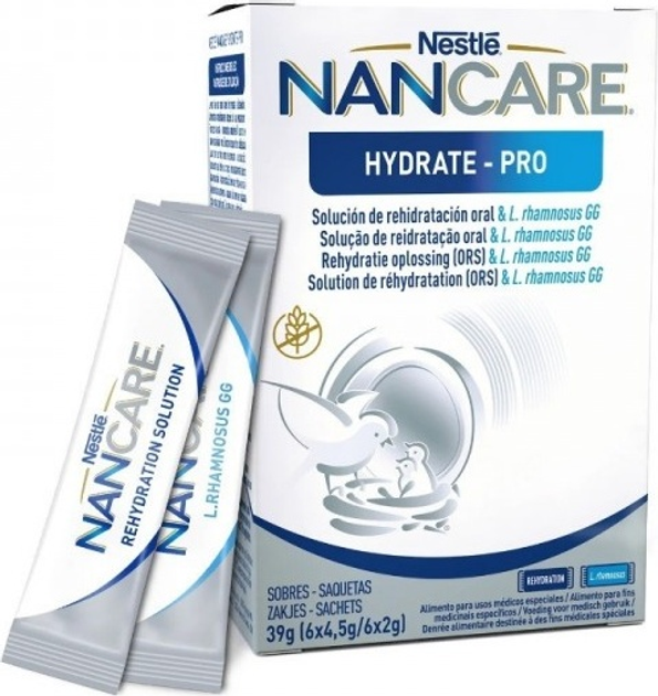 Пероральний порошок для дітей Nestle Nan Care Hydrate 4.5 г х 10 пакетиків (8000300402353) - зображення 2
